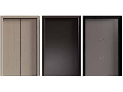 现代双开门 入户门 防盗门 平开门3d模型 现代双开门 入户门 防盗门 平开门