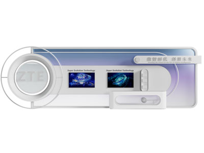 现代科技展览墙 展台3d模型 现代科技展览墙 展台