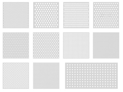 现代透光板 冲孔板墙面3d模型 现代透光板 冲孔板墙面