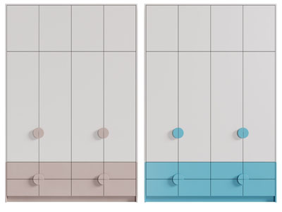现代衣柜3d模型 现代衣柜