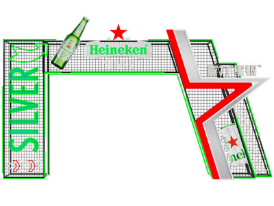 工业风loft金属网啤酒活动大门3d模型 工业风loft金属网啤酒活动大门