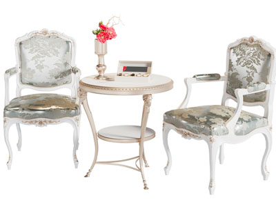 欧式扶手椅子 休闲椅子 边几