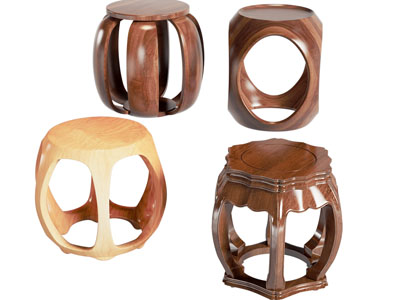 新中式实木鼓凳 木凳子