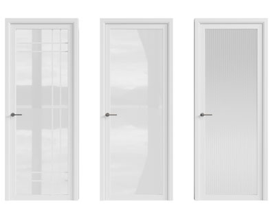 现代玻璃门 单开门 平开门 房门3d模型 现代玻璃门 单开门 平开门 房门