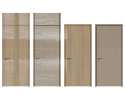 现代木门 房门 平开门3d模型 现代木门 房门 平开门