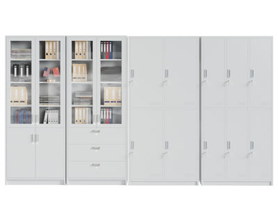 现代办公文件收纳柜3d模型 现代办公文件收纳柜