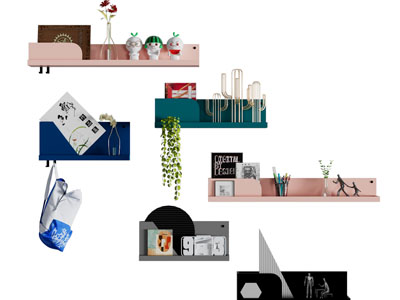 现代墙面装饰架 摆件组合