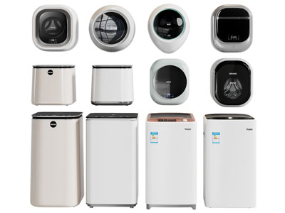 现代全自动洗衣机 迷你壁挂式洗衣机3d模型 现代全自动洗衣机 迷你壁挂式洗衣机