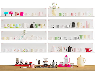 现代咖啡杯 陶瓷杯子 茶具杯子