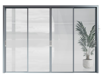 现代办公玻璃推拉门3d模型 现代办公玻璃推拉门