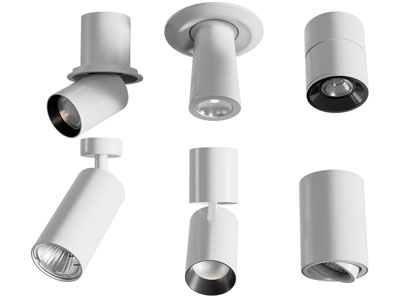 现代可转向筒灯射灯