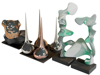 新中式雕塑饰品摆件组合