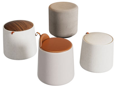 新中式圆形沙发凳子 坐墩