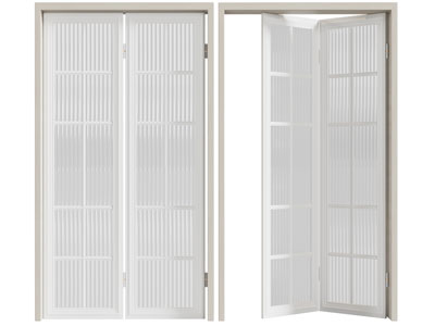 现代玻璃折叠推拉门3d模型 现代玻璃折叠推拉门