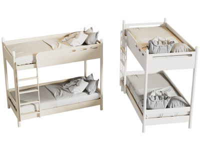 现代实木上下床 上下铺