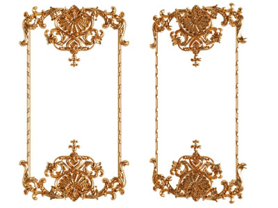 欧式雕花装饰构件3d模型 欧式雕花装饰构件