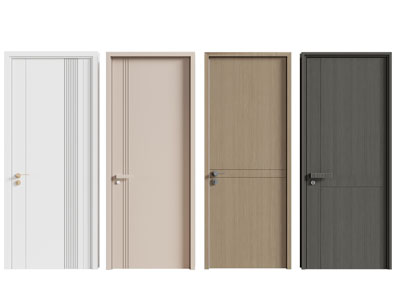 现代木门 平开门 房门3d模型 现代木门 平开门 房门