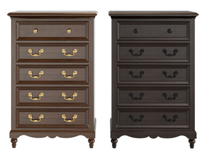 法式边柜 斗柜3d模型 法式边柜 斗柜