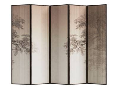 新中式屏风3d模型 新中式屏风