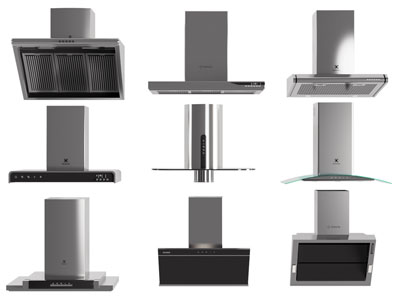 现代抽油烟机 厨房电器