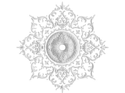 法式雕花灯盘3d模型 法式雕花灯盘