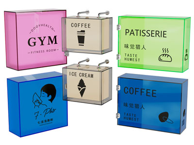 现代亚克力广告灯箱 店招 招牌3d模型 现代亚克力广告灯箱 店招 招牌