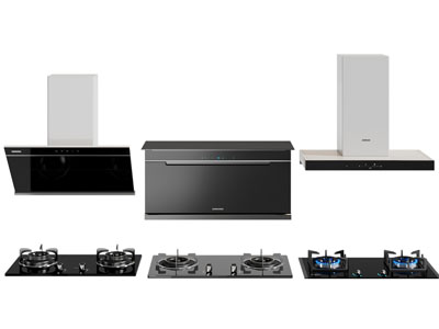 现代燃气灶 抽油烟机 厨房电器3d模型 现代燃气灶 抽油烟机 厨房电器