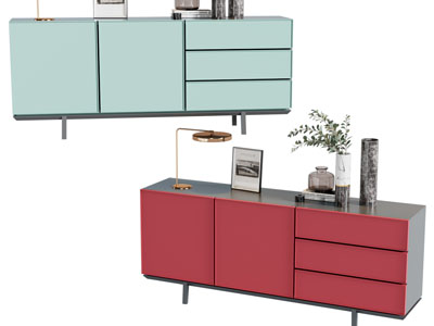 现代玄关柜 边柜3d模型 现代玄关柜 边柜