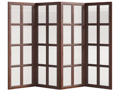 美式实木屏风3d模型 美式实木屏风