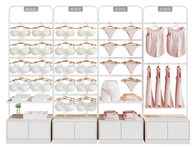 现代内衣展柜 货架3d模型 现代内衣展柜 货架