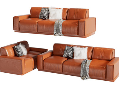 现代双人 多人沙发