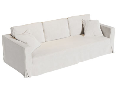 现代奶油风多人沙发