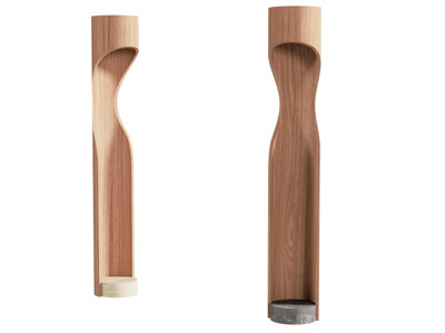 现代木质落地灯