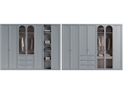 美式衣柜 衣服3d模型 美式衣柜 衣服