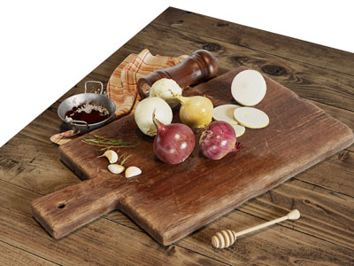 现代砧板 洋葱 厨房用品