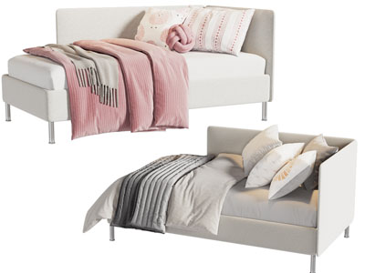 现代布艺单人沙发床 儿童床