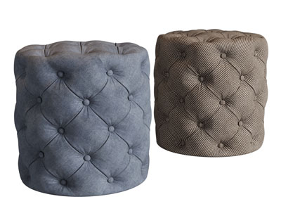 简欧圆形坐墩 沙发凳子