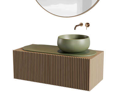 现代洗手台 镜子 浴室柜