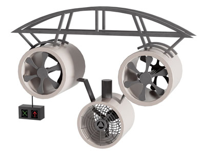 现代隧道排风机 隧道小品3d模型 现代隧道排风机 隧道小品