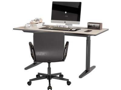 现代书桌椅组合3d模型 现代书桌椅组合