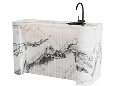 现代大理石水吧台