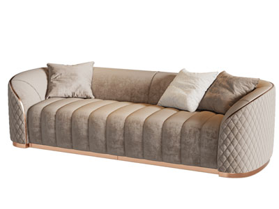 现代轻奢多人沙发