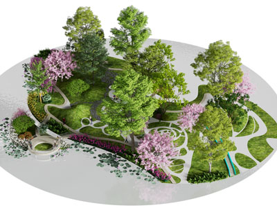 现代公园景观园艺小品