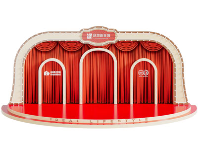 现代演绎舞台 美陈 户外装置