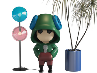 现代卡通潮玩雕塑摆件