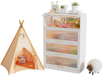 现代儿童帐篷 玻璃装饰柜 边柜3d模型 现代儿童帐篷 玻璃装饰柜 边柜