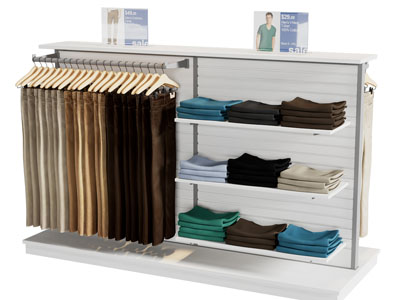 现代超市裤子美陈 展柜展架 货架3d模型 现代超市裤子美陈 展柜展架 货架