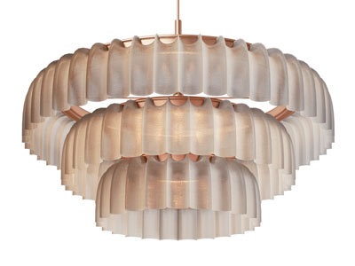 侘寂风三层灯罩吊灯