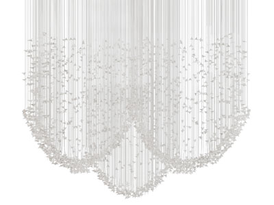 现代大型垂线吊灯