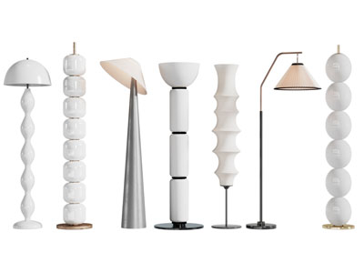 现代串珠落地灯